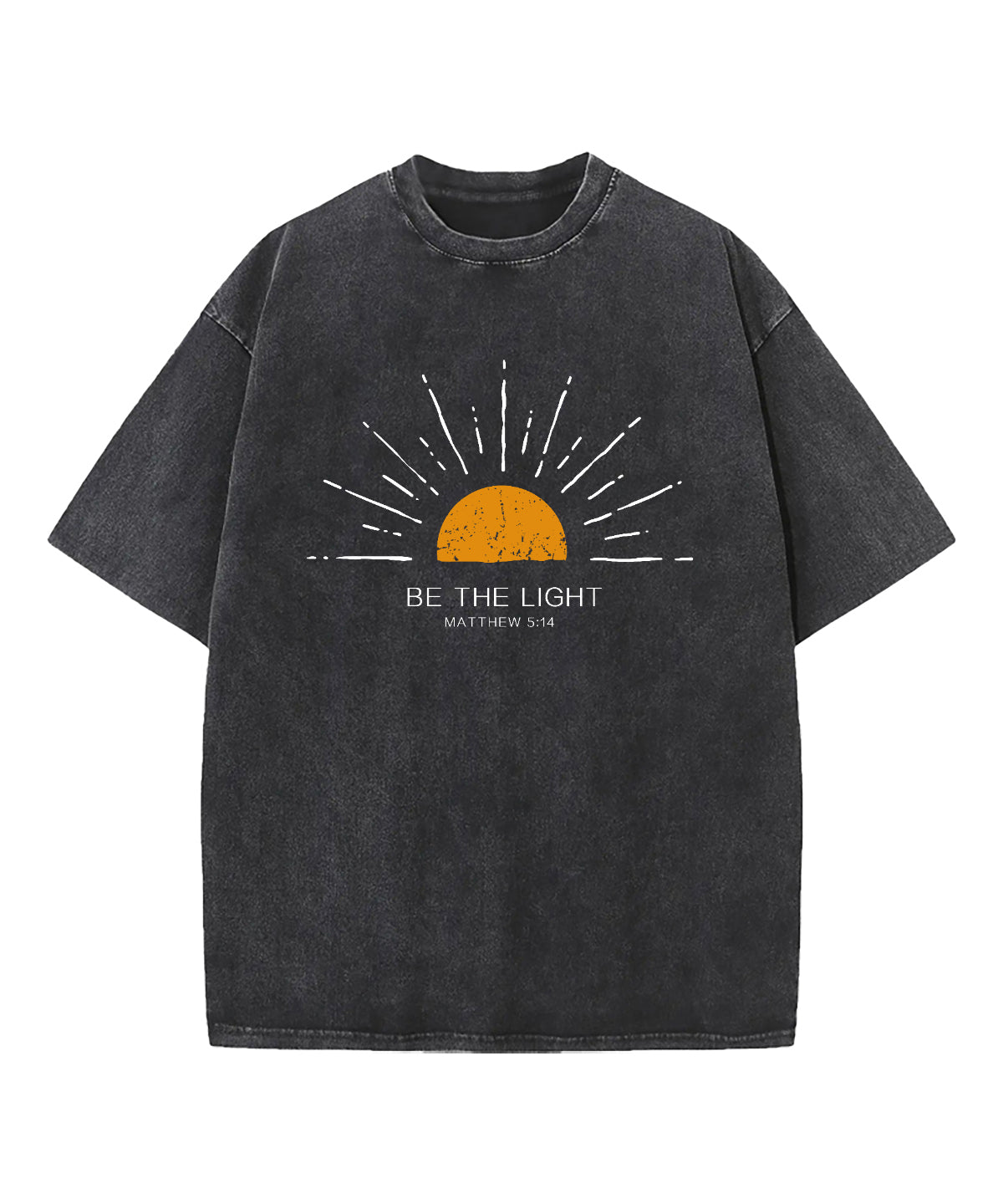 Be The Light Washed Christian T-shirt Style002 Hoodie, Sweatshirt | CiraTrend.com (Image 1)