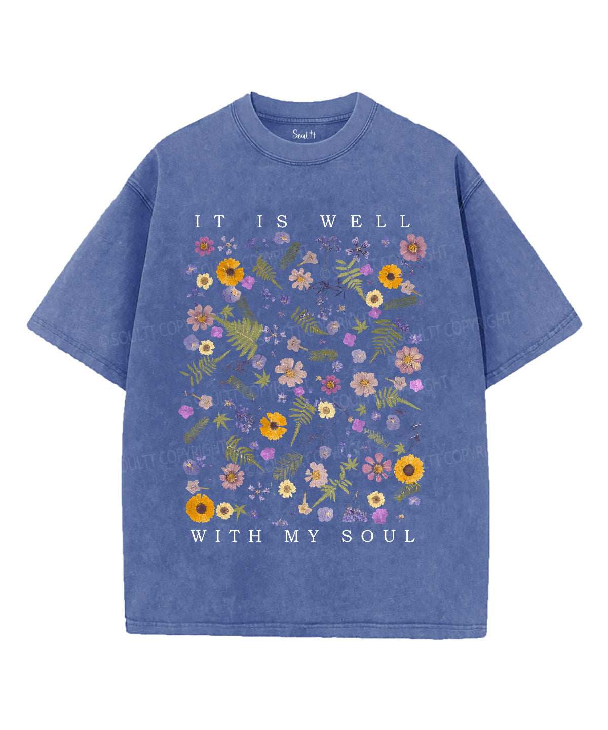 It Is Well With My Soul Unisex Washed Christian T-shirt Style013 Hoodie, Sweatshirt | CiraTrend.com (Image 4)