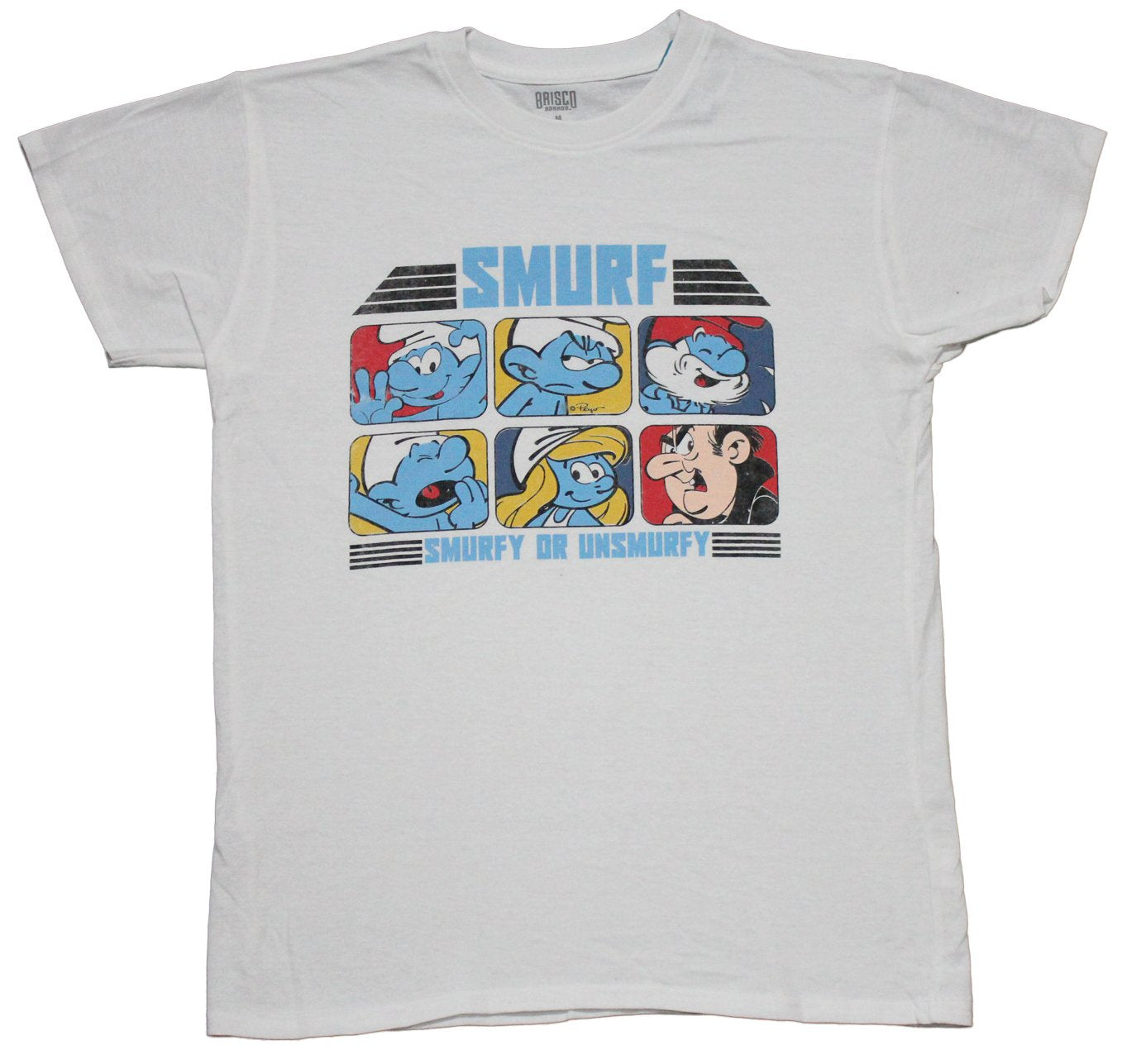 Smurfs Mens T-Shirt - Cast Boxes Over Smurfy or Unsmurfy Hoodie, Sweatshirt | CiraTrend.com