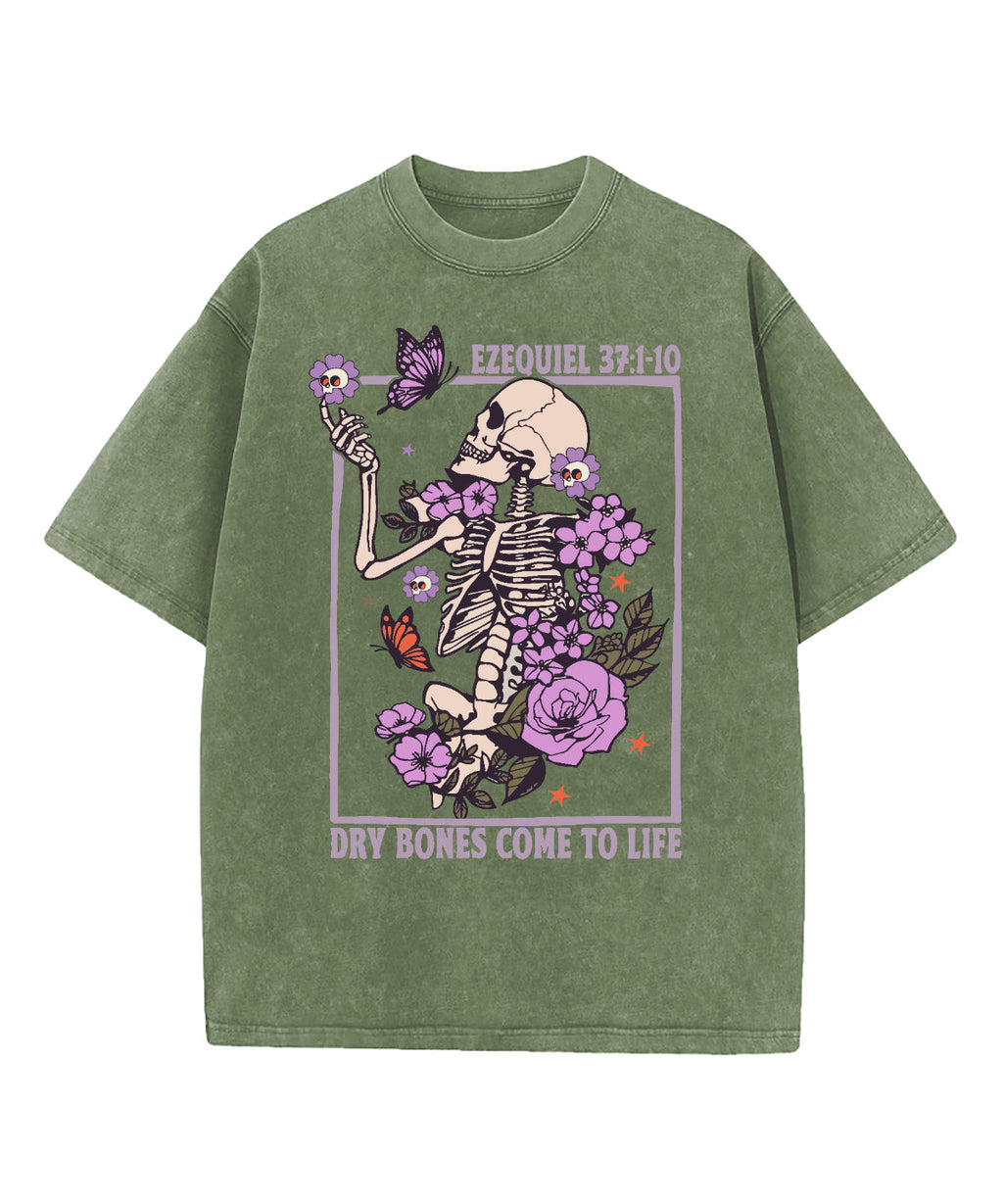 Dry Bones Come To Life Spanish Washed Christian T-shirt Hoodie, Sweatshirt | CiraTrend.com (Image 3)