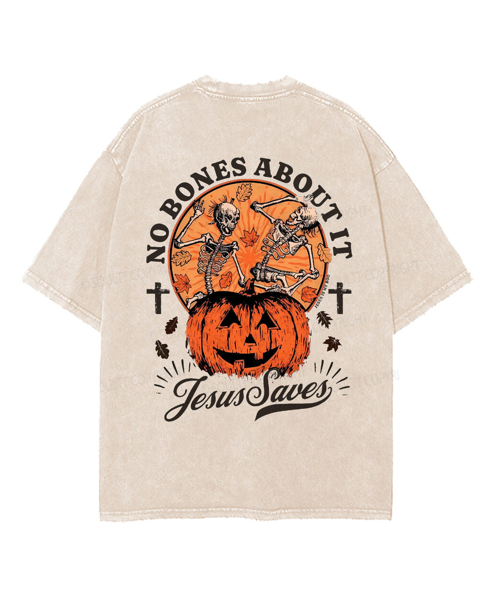 No Bones About It Double Sided Unisex Washed Christian T-shirt Hoodie, Sweatshirt | CiraTrend.com (Image 2)
