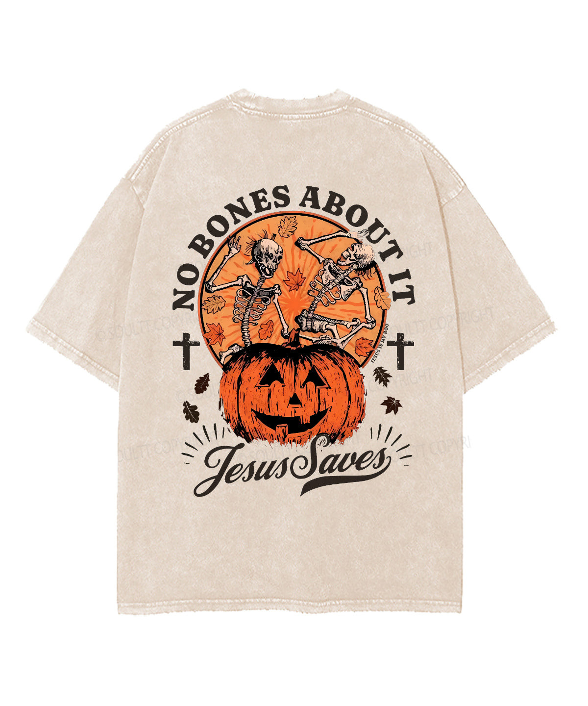 No Bones About It Double Sided Unisex Washed Christian T-shirt Hoodie, Sweatshirt | CiraTrend.com (Image 2)