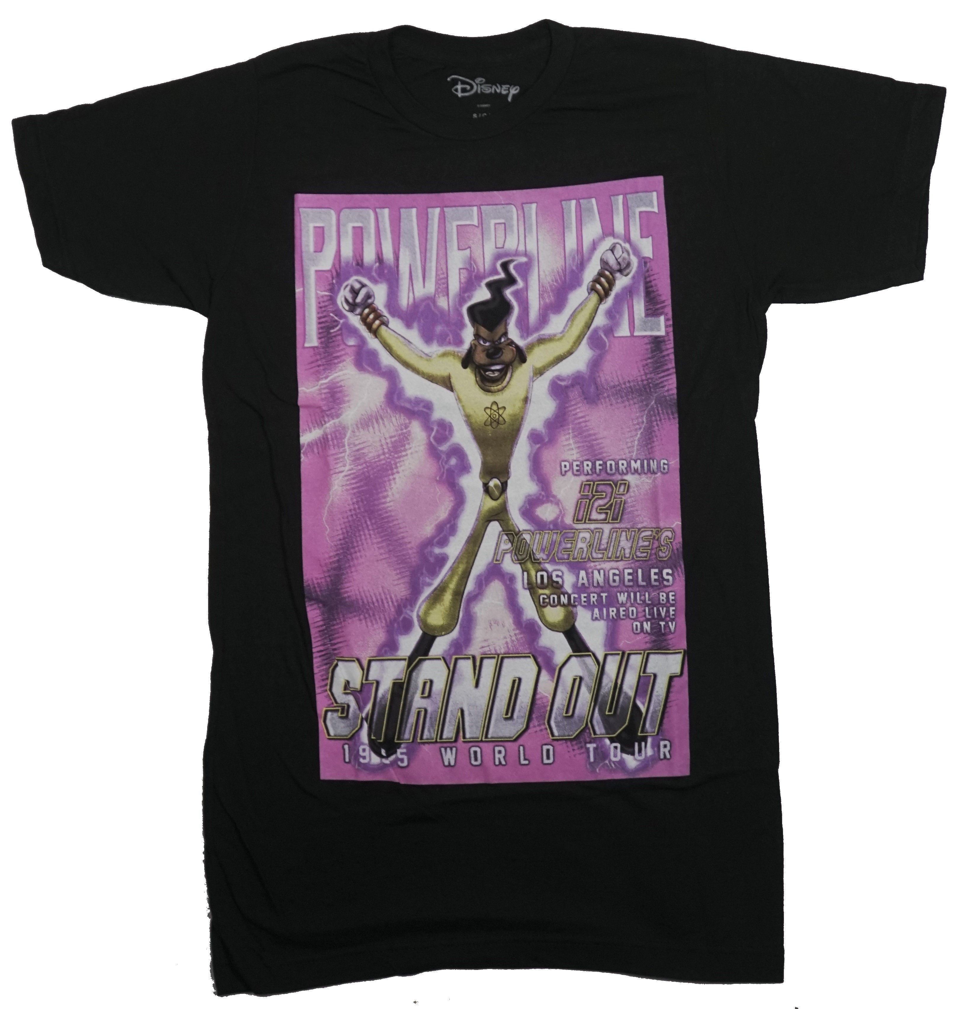 Powerline Mens T-Shirt - Powerline Stand Up 1995 Tour Jumping Image Goofy Movie Hoodie, Sweatshirt | CiraTrend.com