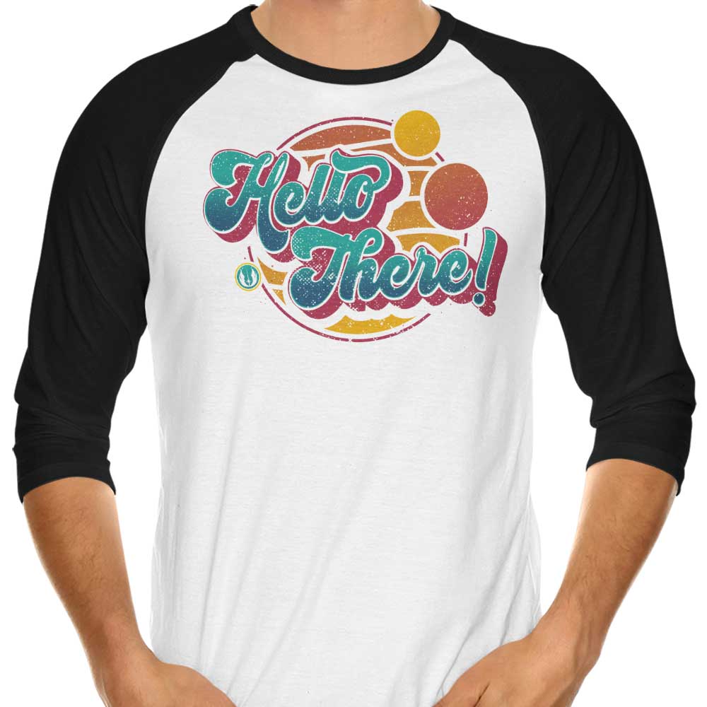 A Bold Greeting - 3/4 Sleeve Raglan T-Shirt Hoodie, Sweatshirt | CiraTrend.com (Image 1)