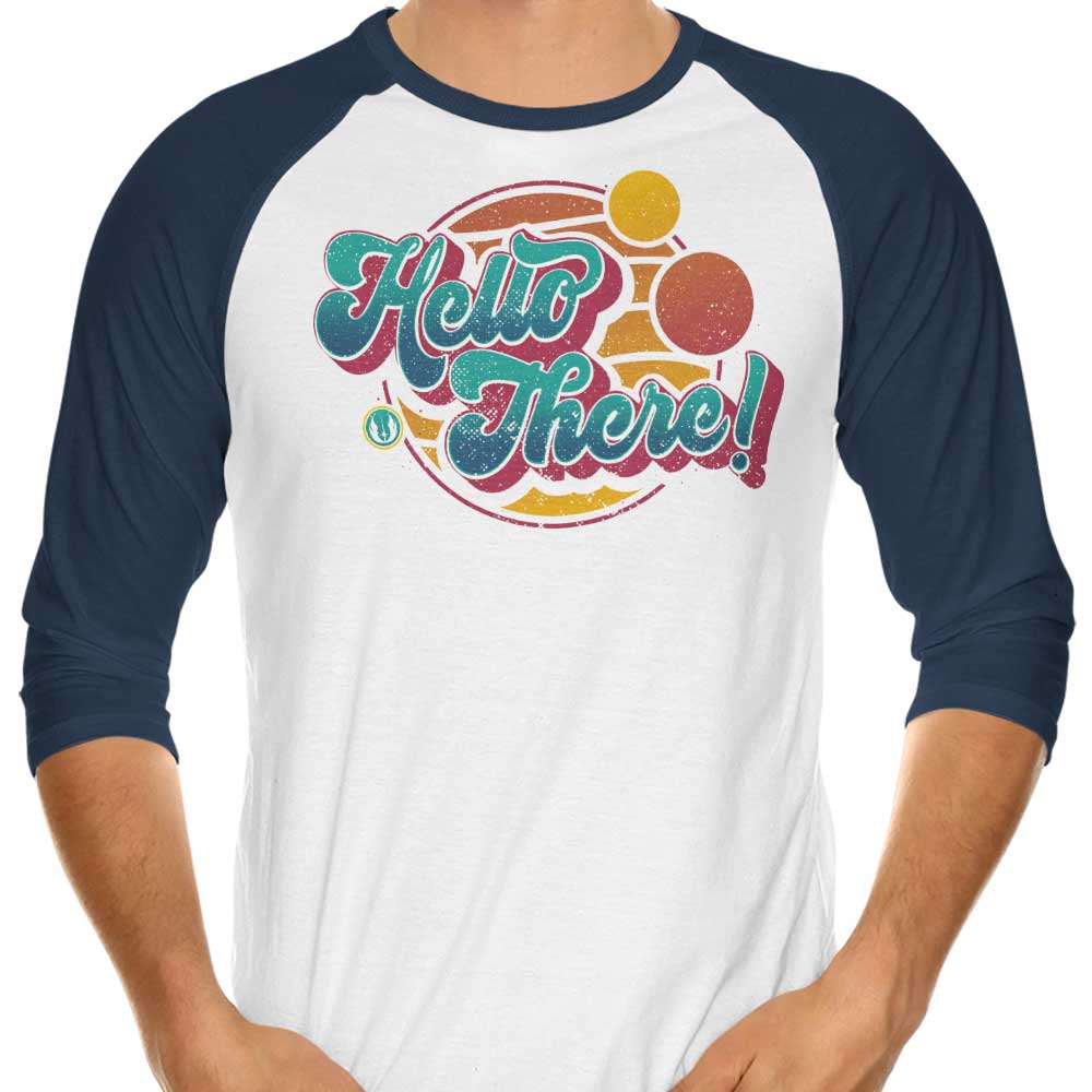 A Bold Greeting - 3/4 Sleeve Raglan T-Shirt Hoodie, Sweatshirt | CiraTrend.com (Image 3)