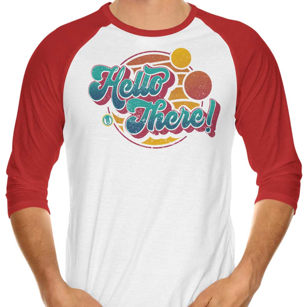 A Bold Greeting - 3/4 Sleeve Raglan T-Shirt Hoodie, Sweatshirt | CiraTrend.com (Image 4)