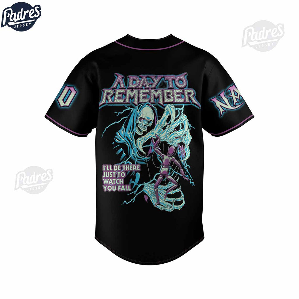 A Day To Remember Right Back At It Again Custom Baseball Jersey Shirt - Padres Jersey Oasis: Elevate Your Baseball Style Game