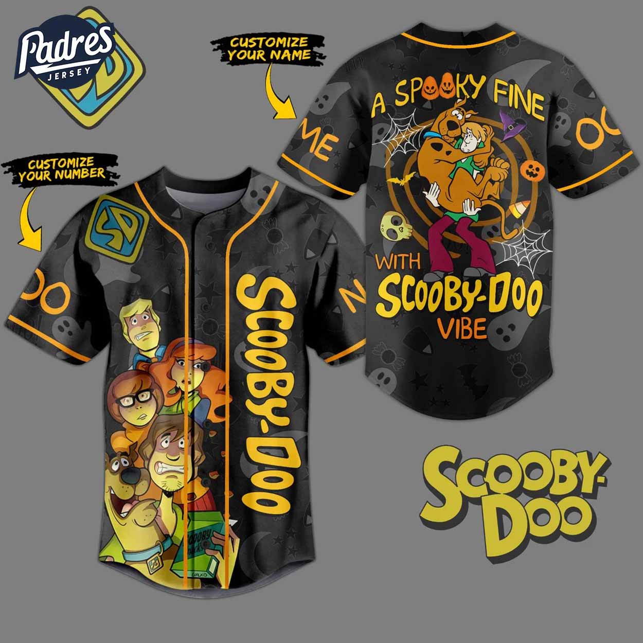 A Spooky Fine With Scooby Doo Vibe Custom Baseball Jersey - Padres Jersey Oasis: Elevate Your Baseball Style Game
