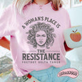 A Woman's Place Is In The Resistance Bookish T-Shirt, Jay Graber Shirt, Feminist Shirt, Latin Text, A World Without...