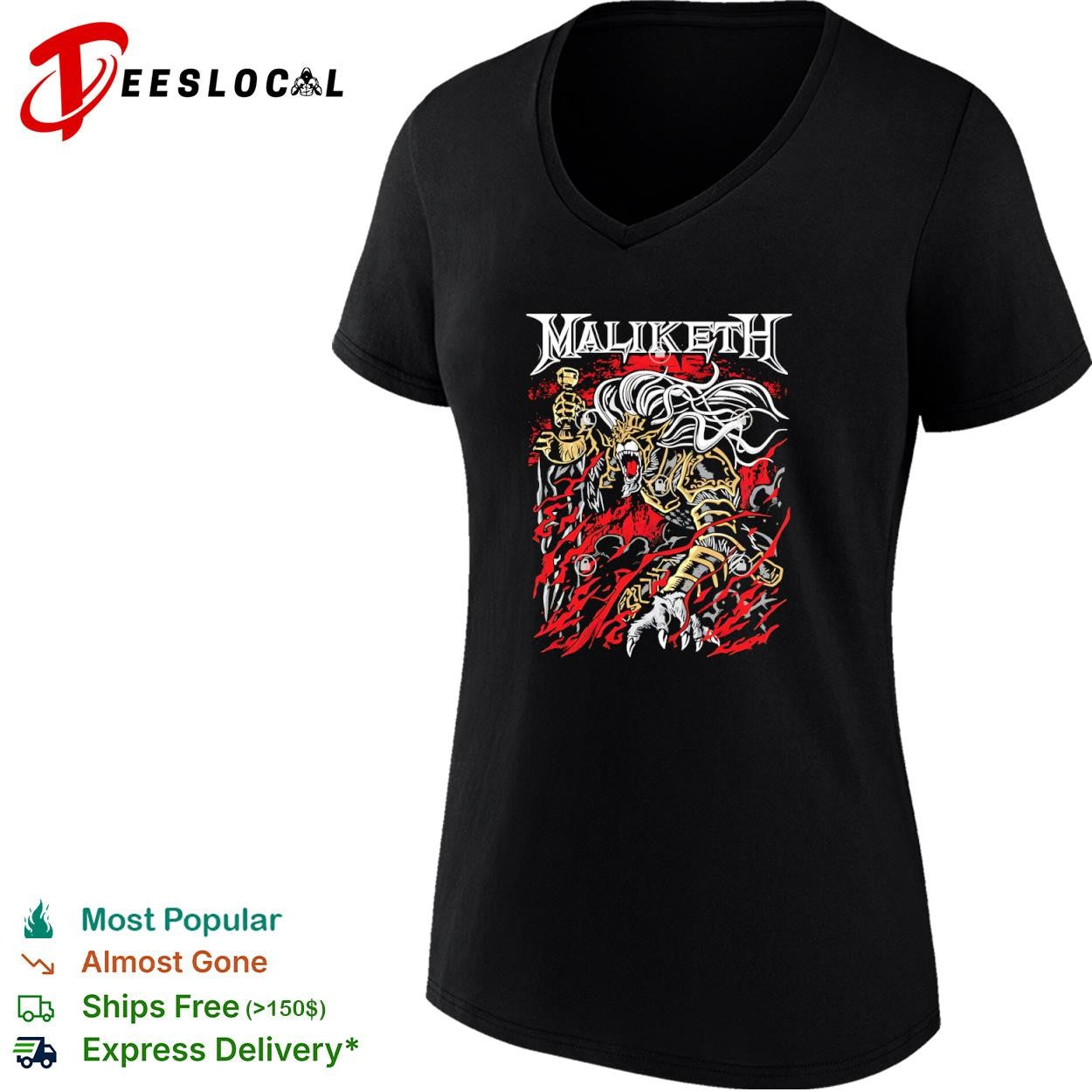 A heavy metal style Maliketh from Elden Ring shirt