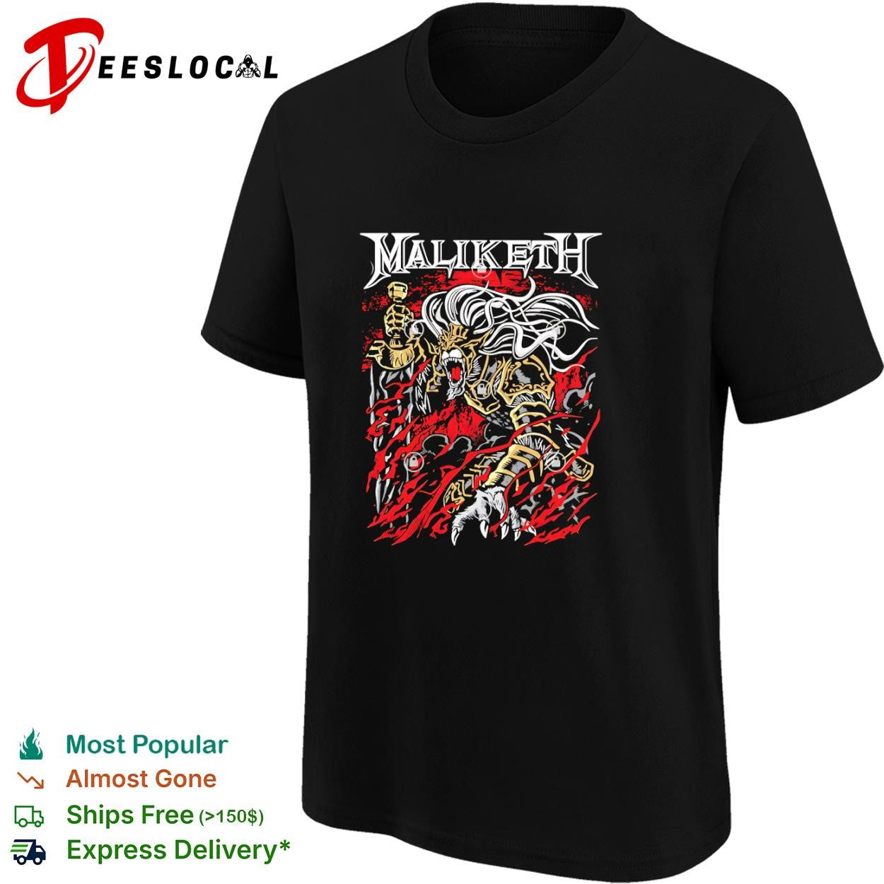 A heavy metal style Maliketh from Elden Ring shirt