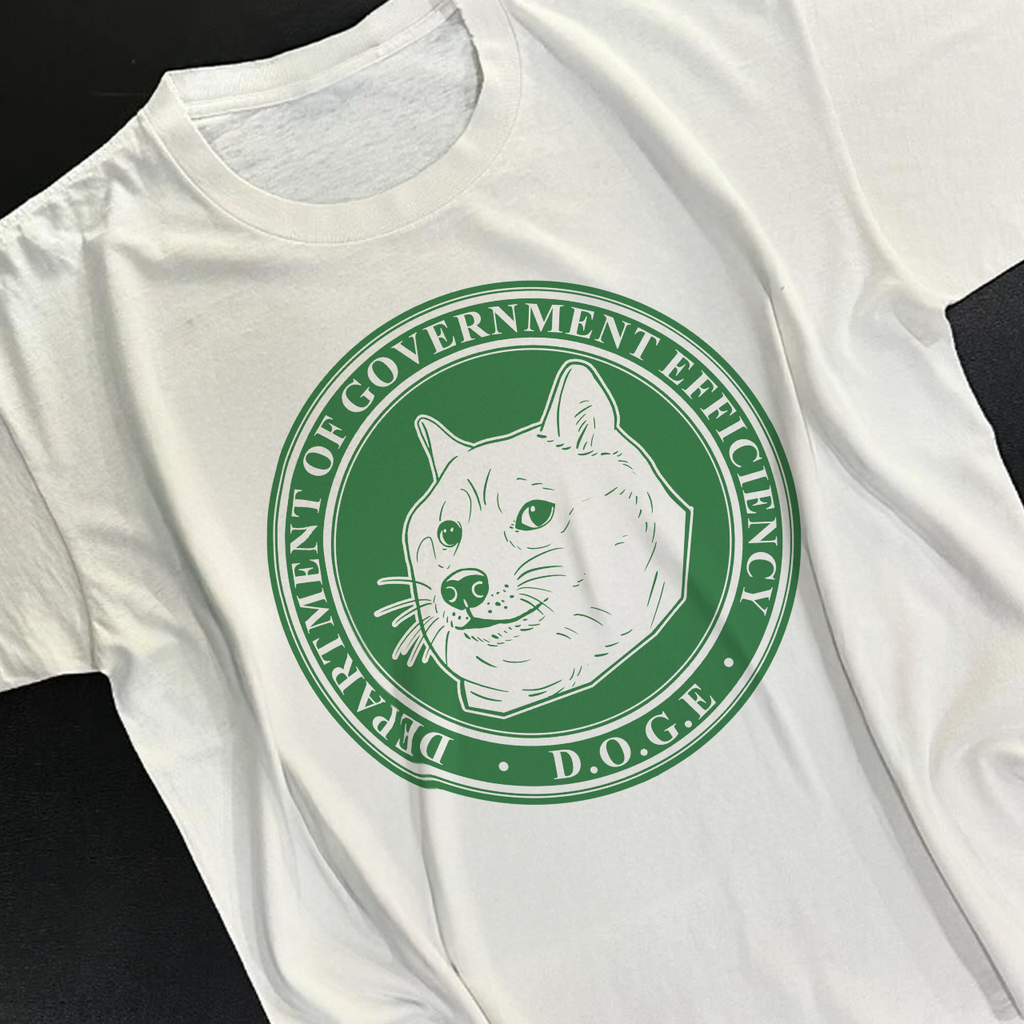 DEPARTMENT OF GOVERNMENT EFFICIENCY DOGE HEAVYWEIGHT WHITE T-SHIRT Hoodie, Sweatshirt | CiraTrend.com (Image 2)