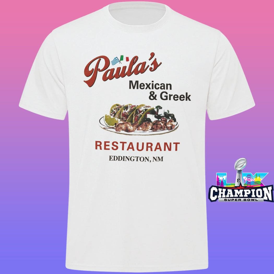 A24 Paula’s Mexican And Greek Restaurant Eddington Shirt