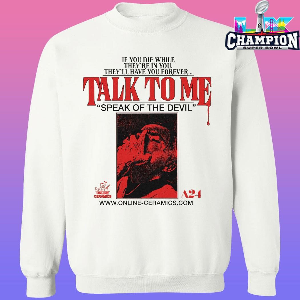 A24films Online Ceramics X Talk To Me 91 Seconds Shirt