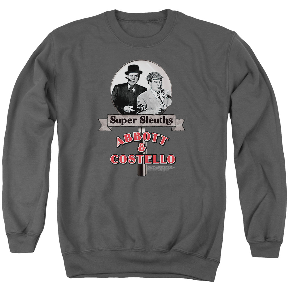 Abbott & Costello Super Sleuths Mens Crewneck Sweatshirt Charcoal T-Shirts, Hoodie | CiraTrend.com