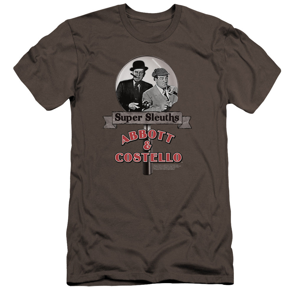 Abbott & Costello Super Sleuths Premium Bella Canvas Slim Fit Mens T Shirt Charcoal Hoodie, Sweatshirt (Image 1)