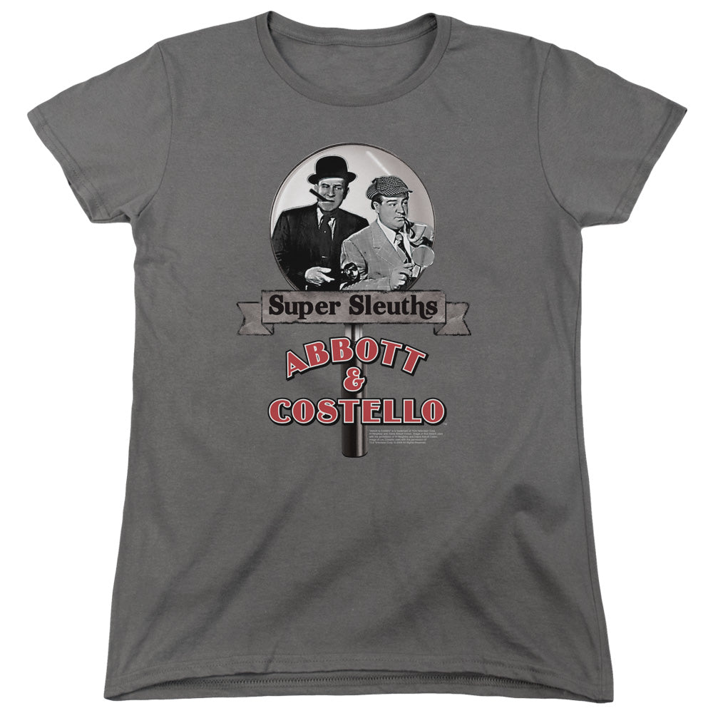 Abbott & Costello Super Sleuths Womens T Shirt Charcoal Hoodie, Sweatshirt | CiraTrend.com