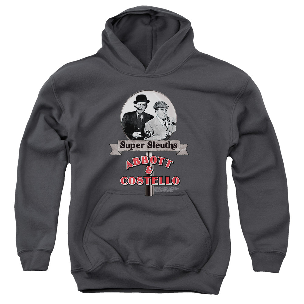 Abbott & Costello Super Sleuths Kids Youth Hoodie Charcoal T-Shirts, Sweatshirt | CiraTrend.com