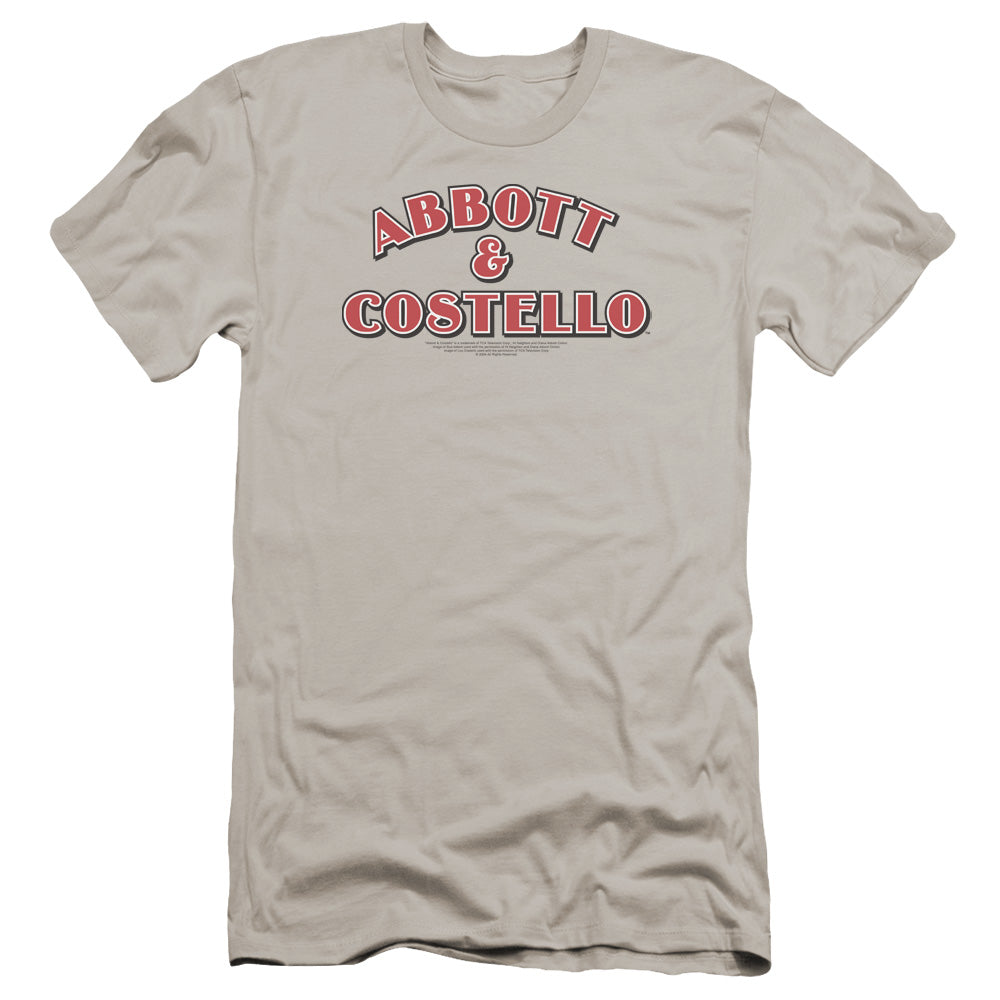 Abbott & Costello Logo Premium Bella Canvas Slim Fit Mens T Shirt Silver Hoodie, Sweatshirt | CiraTrend.com