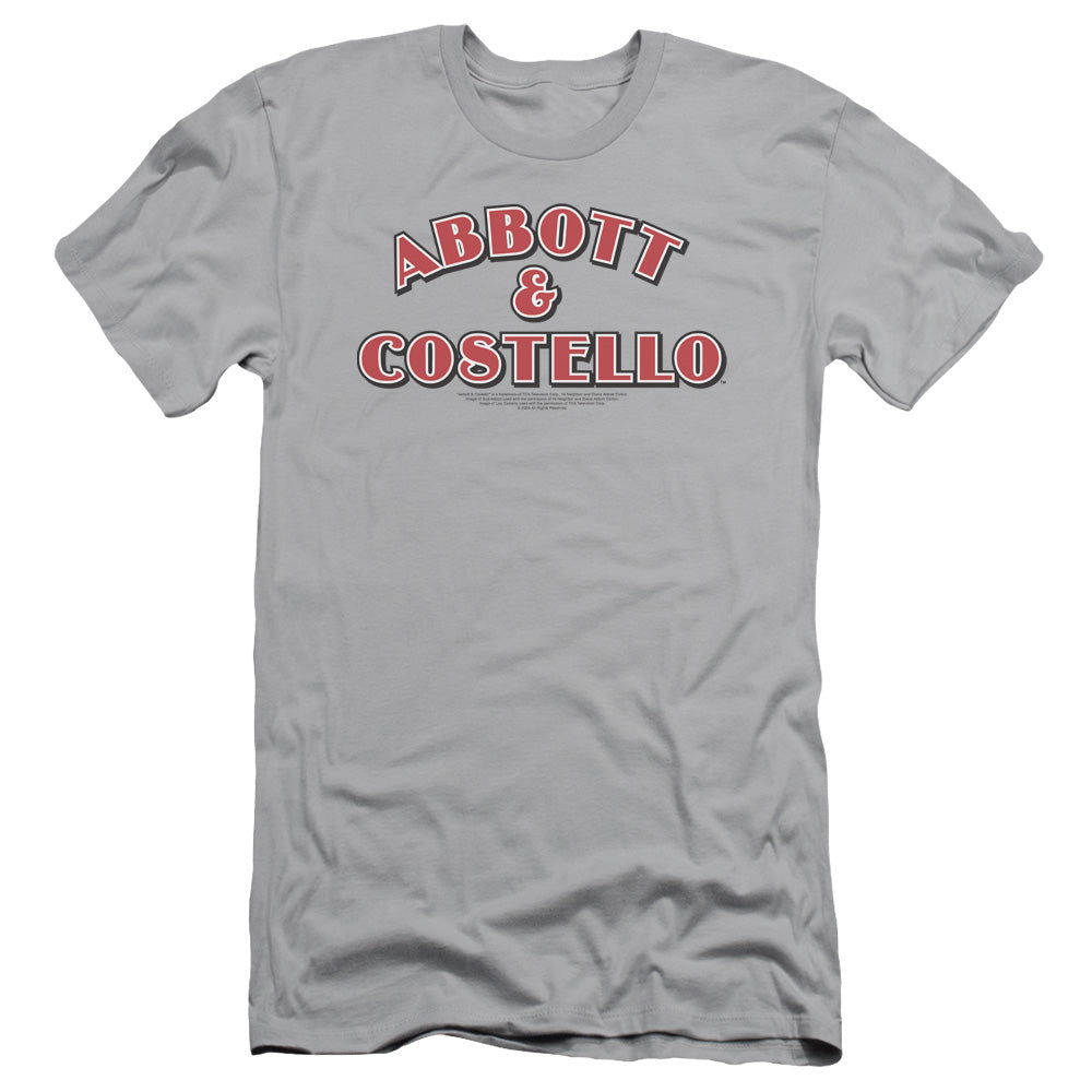 Abbott & Costello Logo Slim Fit Mens T Shirt Silver Hoodie, Sweatshirt | CiraTrend.com