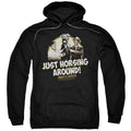 Abbott & Costello Horsing Around Mens Hoodie Black T-Shirts, Sweatshirt | CiraTrend.com (Image 1)