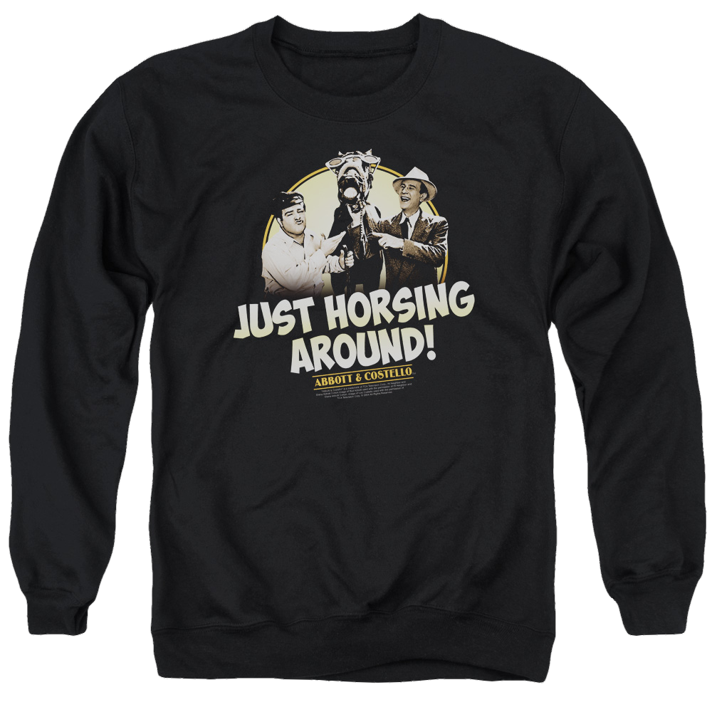 Abbott and Costello Horsing Around - Men's Crewneck Sweatshirt T-Shirts, Hoodie | CiraTrend.com