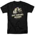 Abbott & Costello Horsing Around Mens T Shirt Black Hoodie, Sweatshirt | CiraTrend.com
