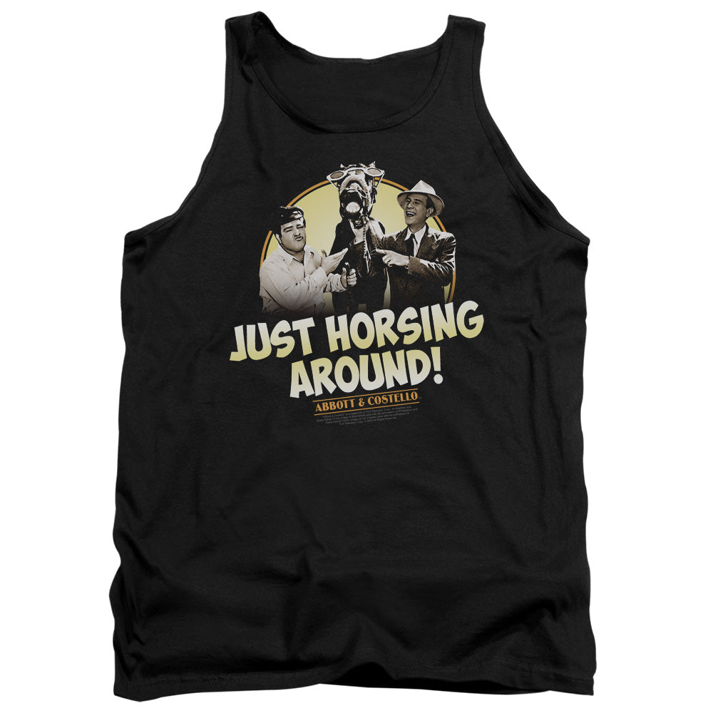 Abbott & Costello Horsing Around Mens Tank Top Shirt Black Hoodie, Sweatshirt | CiraTrend.com