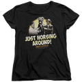 Abbott and Costello Horsing Around - Women's T-Shirt Hoodie, Sweatshirt | CiraTrend.com