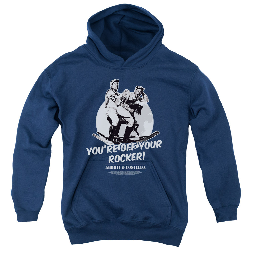 Abbott & Costello Off Your Rocker Kids Youth Hoodie Navy Blue T-Shirts, Sweatshirt | CiraTrend.com
