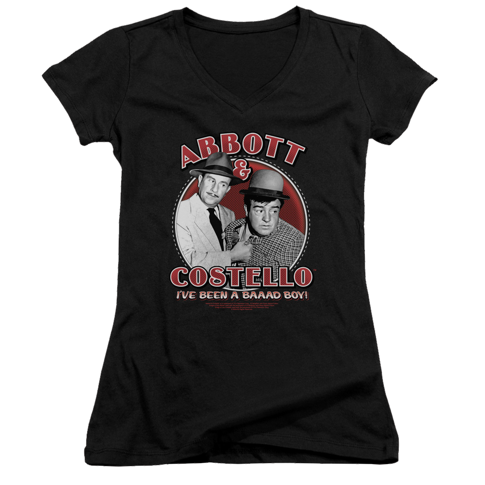 Abbott and Costello Bad Boy - Juniors V-Neck T-Shirt Hoodie, Sweatshirt | CiraTrend.com