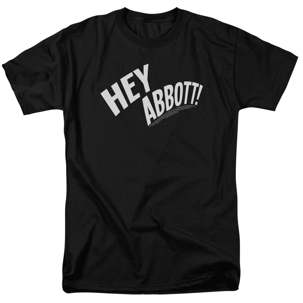 Abbott & Costello Hey Abbott Mens T Shirt Black Hoodie, Sweatshirt | CiraTrend.com