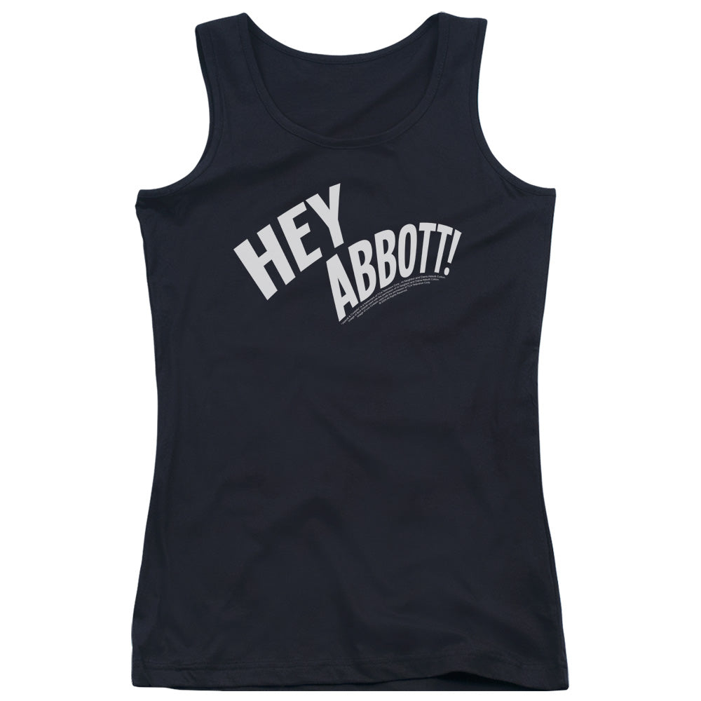 Abbott & Costello Hey Abbott Womens Tank Top Shirt Black Hoodie, Sweatshirt | CiraTrend.com