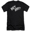 Abbott & Costello Hey Abbott Premium Bella Canvas Slim Fit Mens T Shirt Black Hoodie, Sweatshirt | CiraTrend.com (Image 1)