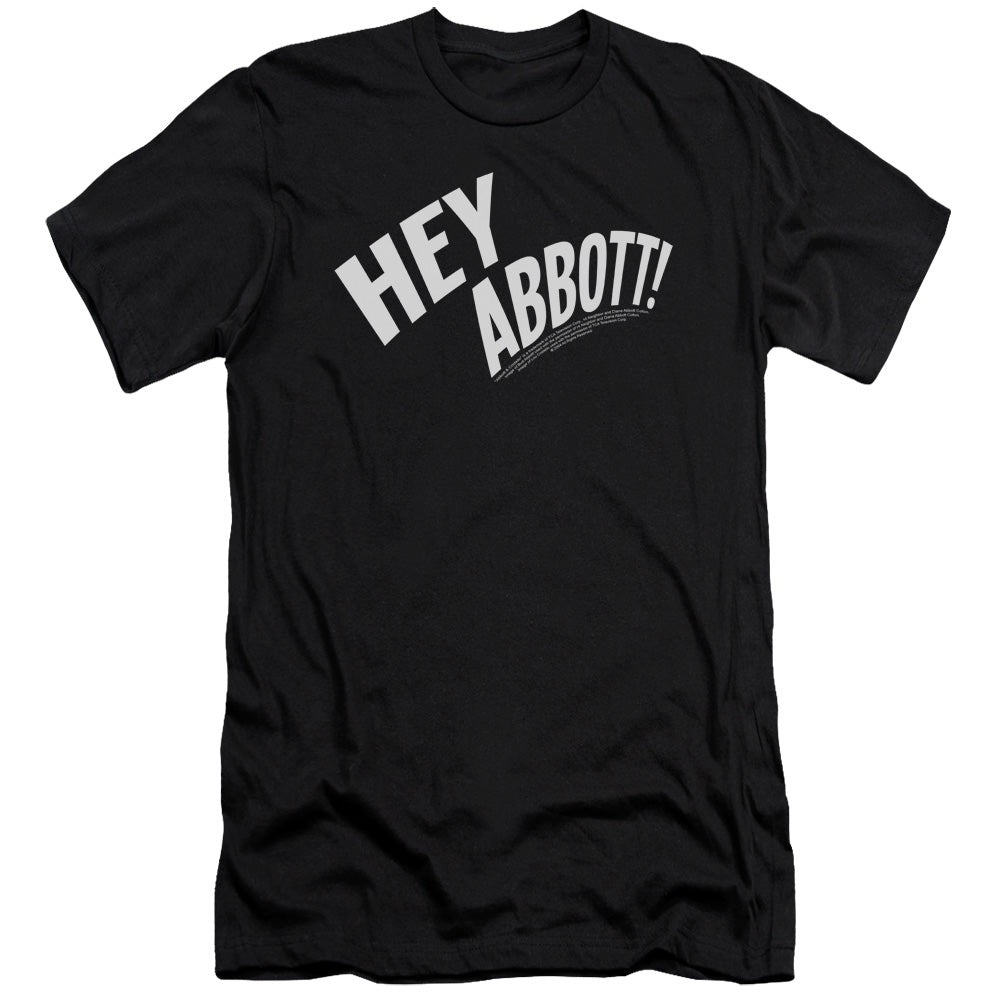 Abbott & Costello Hey Abbott Slim Fit Mens T Shirt Black Hoodie, Sweatshirt | CiraTrend.com