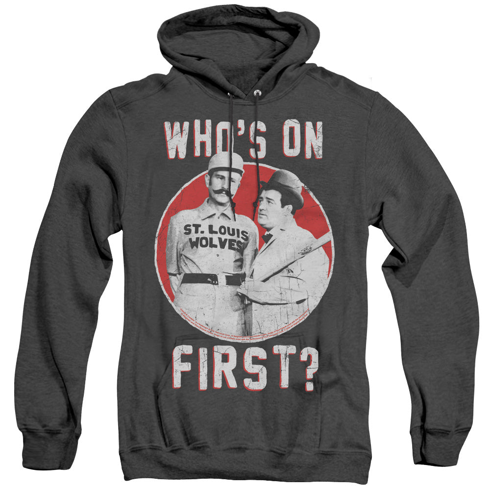 Abbott & Costello First Mens Heather Hoodie Black T-Shirts, Sweatshirt | CiraTrend.com (Image 1)