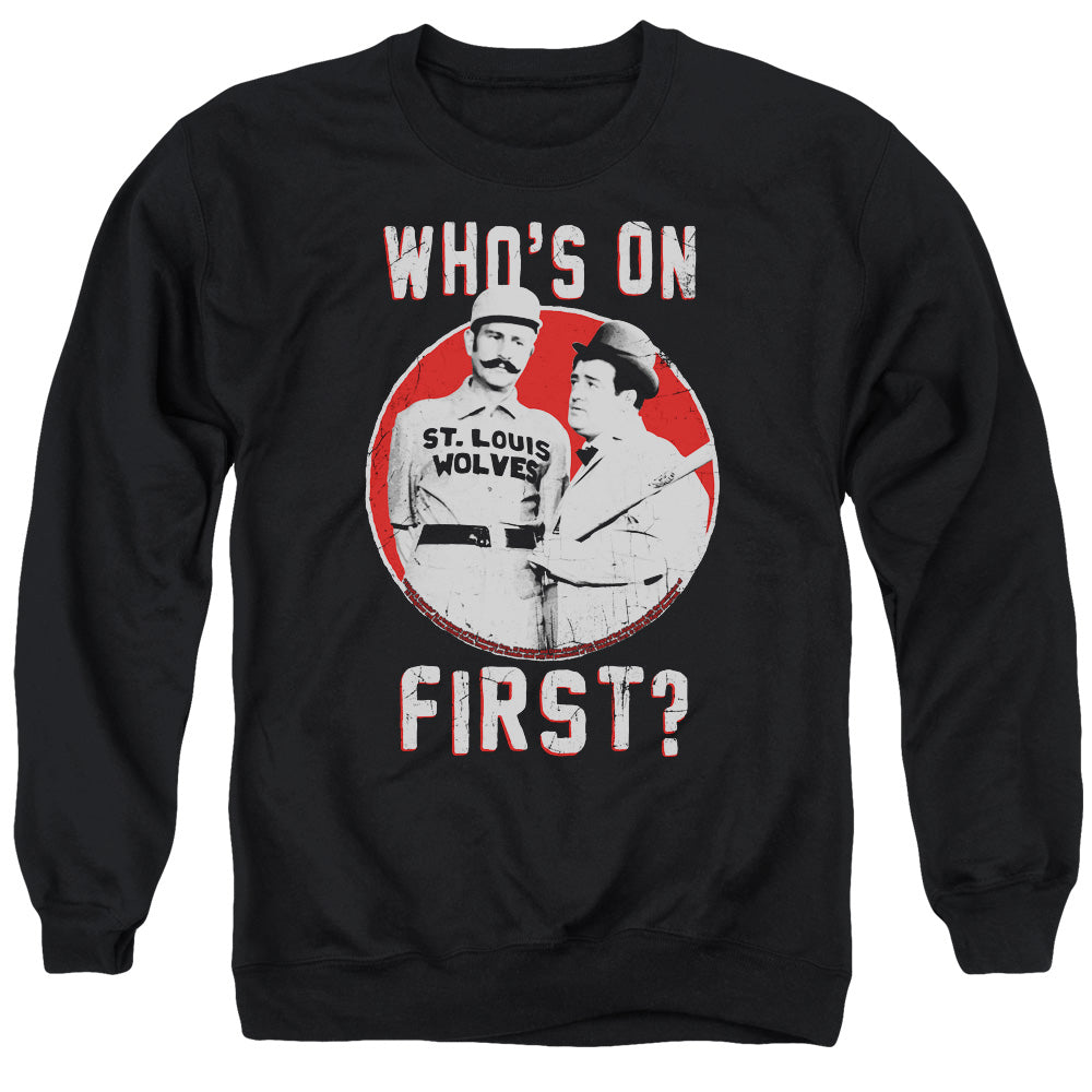 Abbott & Costello First Mens Crewneck Sweatshirt Black T-Shirts, Hoodie | CiraTrend.com