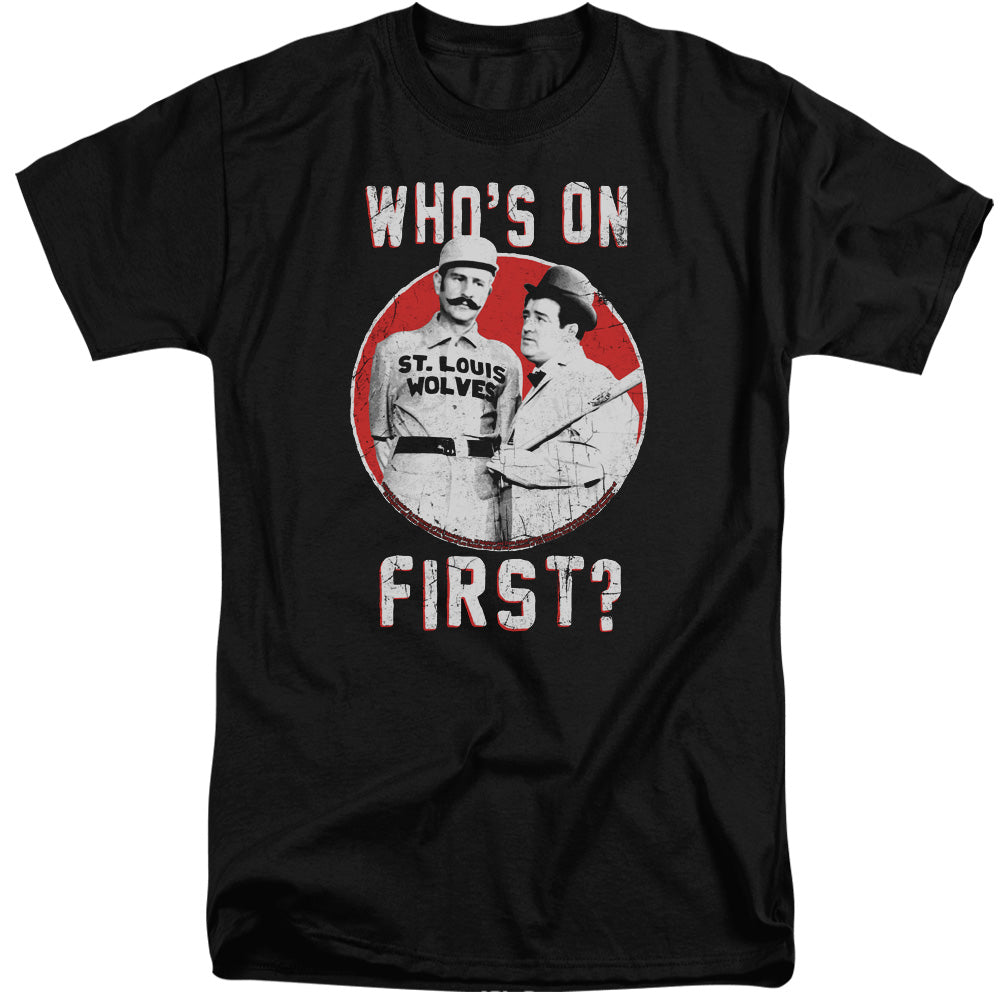 Abbott & Costello First Mens Tall T Shirt Black Hoodie, Sweatshirt | CiraTrend.com (Image 1)