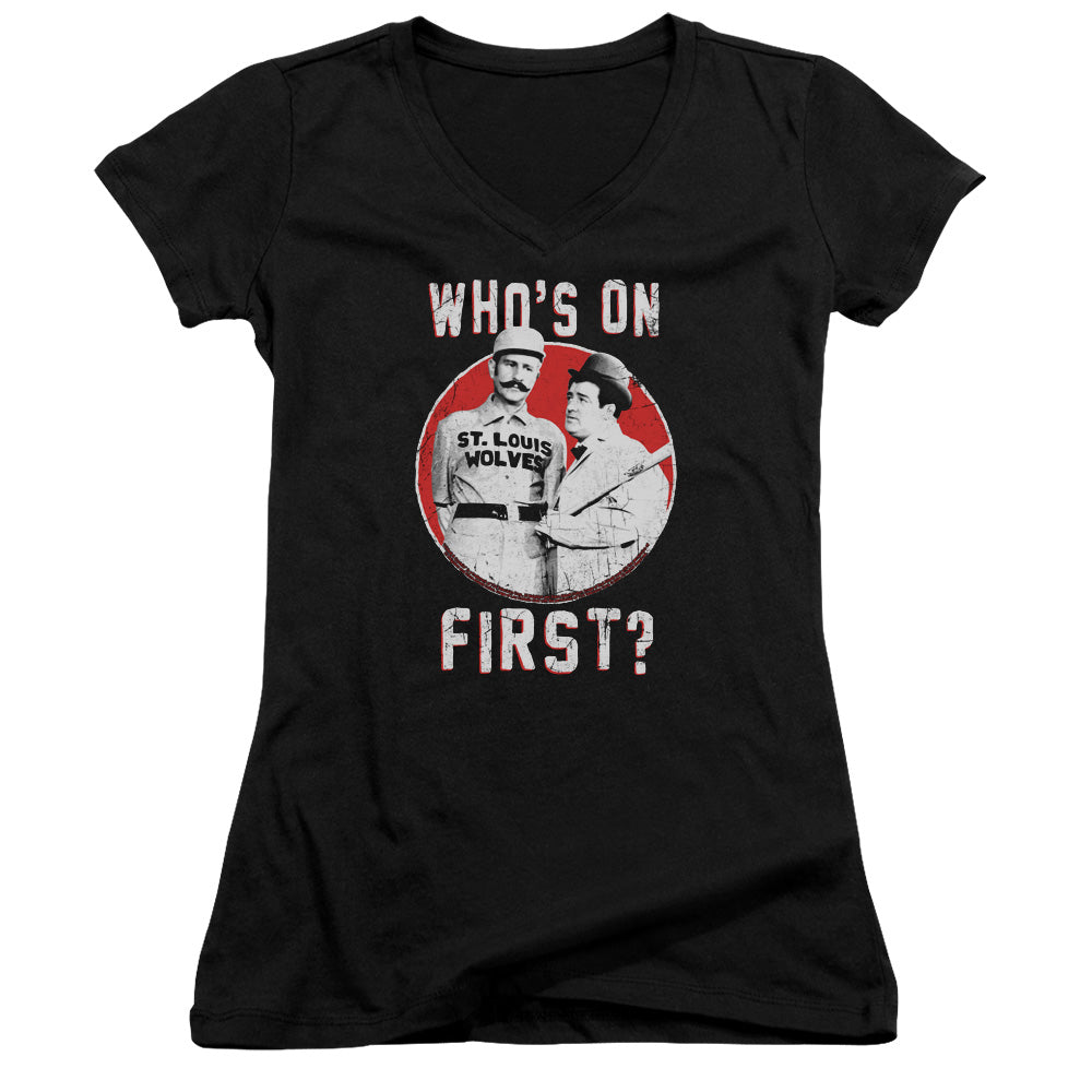 Abbott & Costello First Junior Sheer Cap Sleeve Black T-Shirts, Hoodie, Sweatshirt