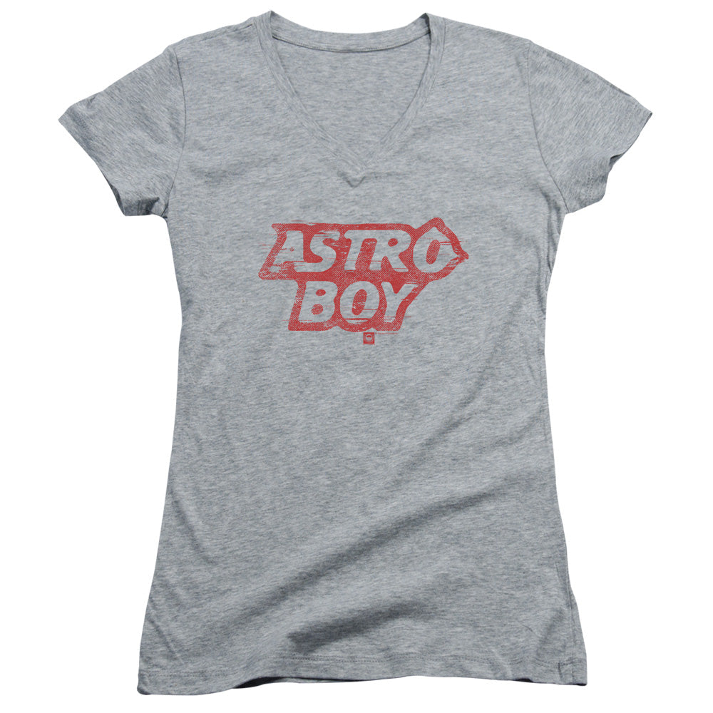 Astro Boy Logo Junior Sheer Cap Sleeve V Neck Womens T Shirt Athletic Heather Hoodie, Sweatshirt | CiraTrend.com