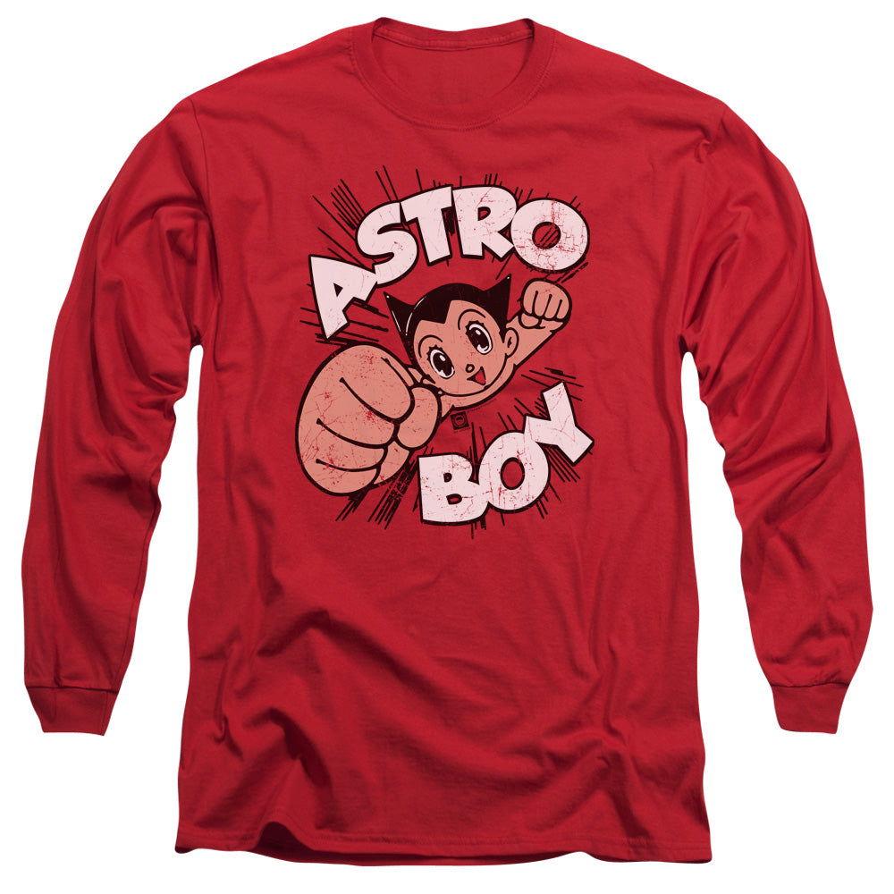 Astro Boy Flying Mens Long Sleeve Shirt Red Hoodie, Sweatshirt | CiraTrend.com