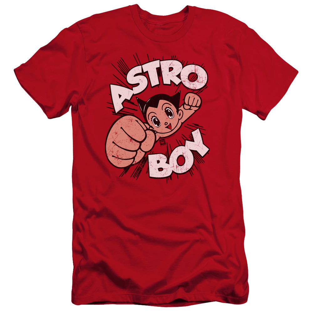 Astro Boy Flying Premium Bella Canvas Slim Fit Mens T Shirt Red Hoodie, Sweatshirt | CiraTrend.com