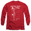 Astro Boy Schematics Mens Long Sleeve Shirt Red Hoodie, Sweatshirt | CiraTrend.com