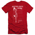 Astro Boy Schematics Premium Bella Canvas Slim Fit Mens T Shirt Red Hoodie, Sweatshirt | CiraTrend.com