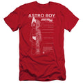 Astro Boy Schematics Slim Fit Mens T Shirt Red Hoodie, Sweatshirt | CiraTrend.com