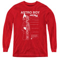 Astro Boy Schematics Long Sleeve Kids Youth T Shirt Red Hoodie, Sweatshirt | CiraTrend.com