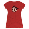 Astro Boy Face Junior Sheer Cap Sleeve Womens T Shirt Red Hoodie, Sweatshirt | CiraTrend.com