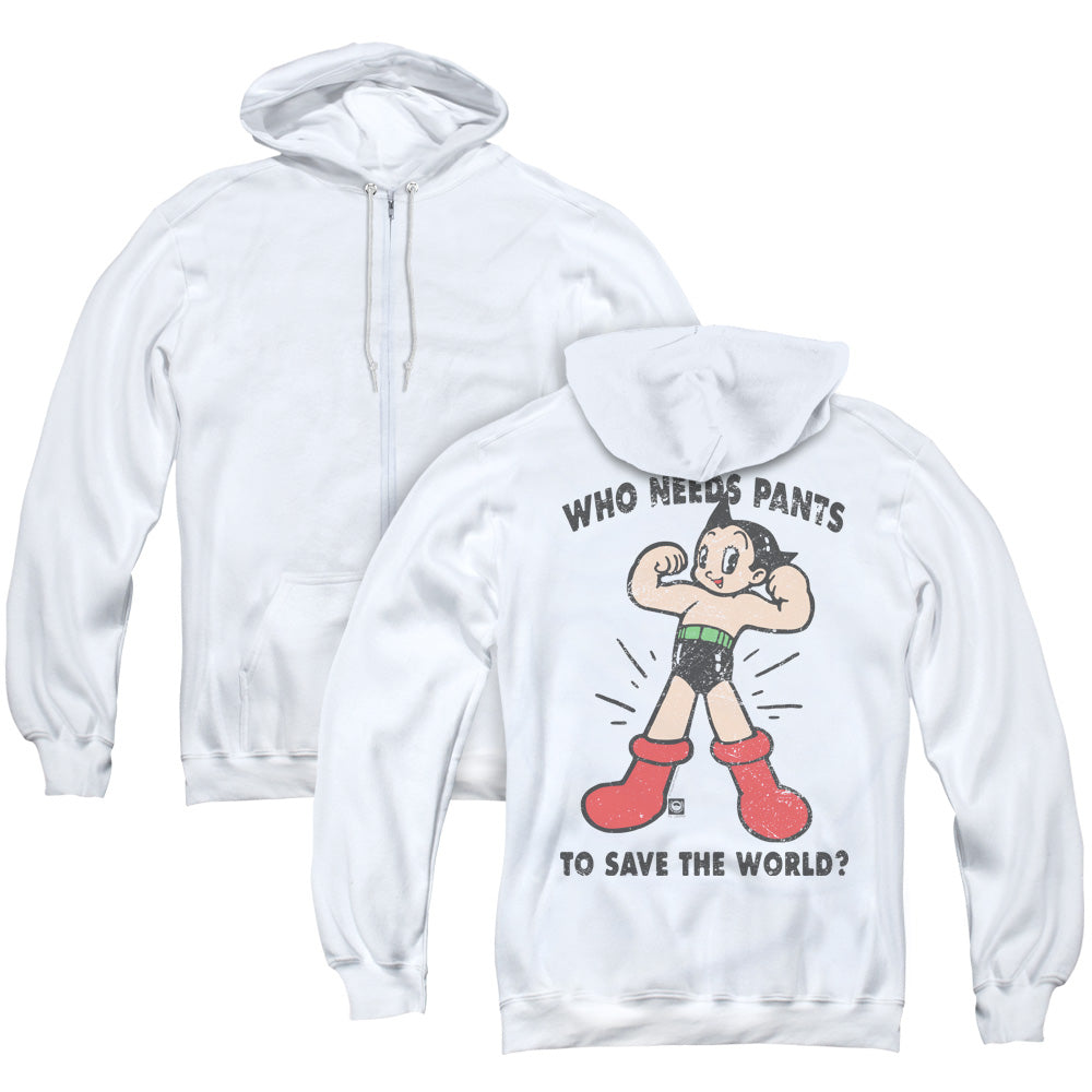 Astro Boy Who Needs Parts Back Print Zipper Mens Hoodie White T-Shirts, Sweatshirt | CiraTrend.com