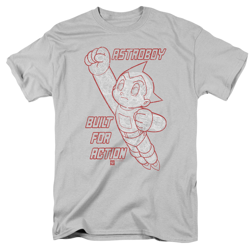 Astro Boy Built For Action Mens T Shirt Silver Hoodie, Sweatshirt | CiraTrend.com