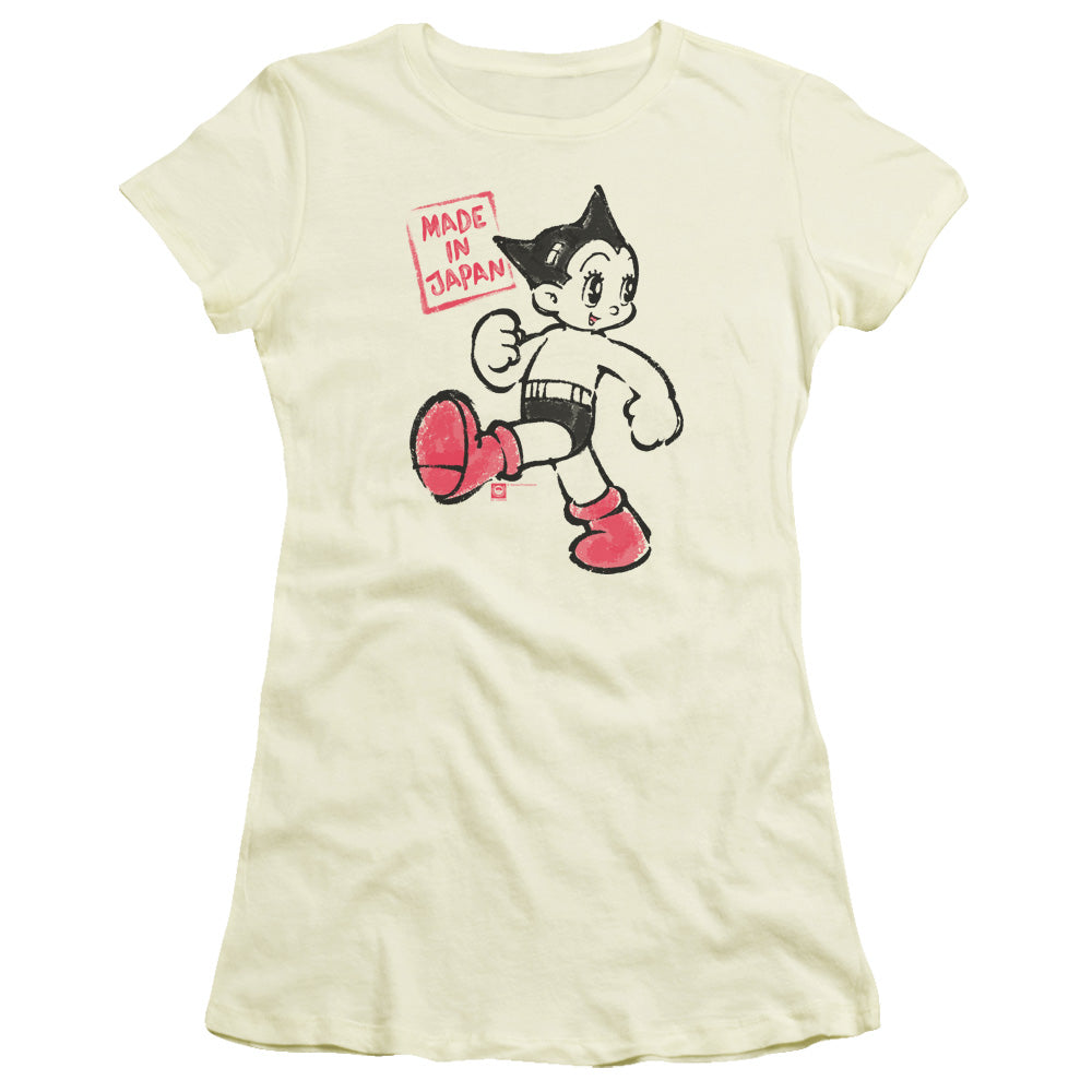 Astro Boy Made In Japan Junior Sheer Cap Sleeve Womens T Shirt Cream Hoodie, Sweatshirt | CiraTrend.com